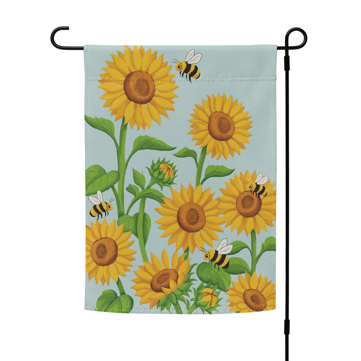 Sunflowers & Bees Garden Flag