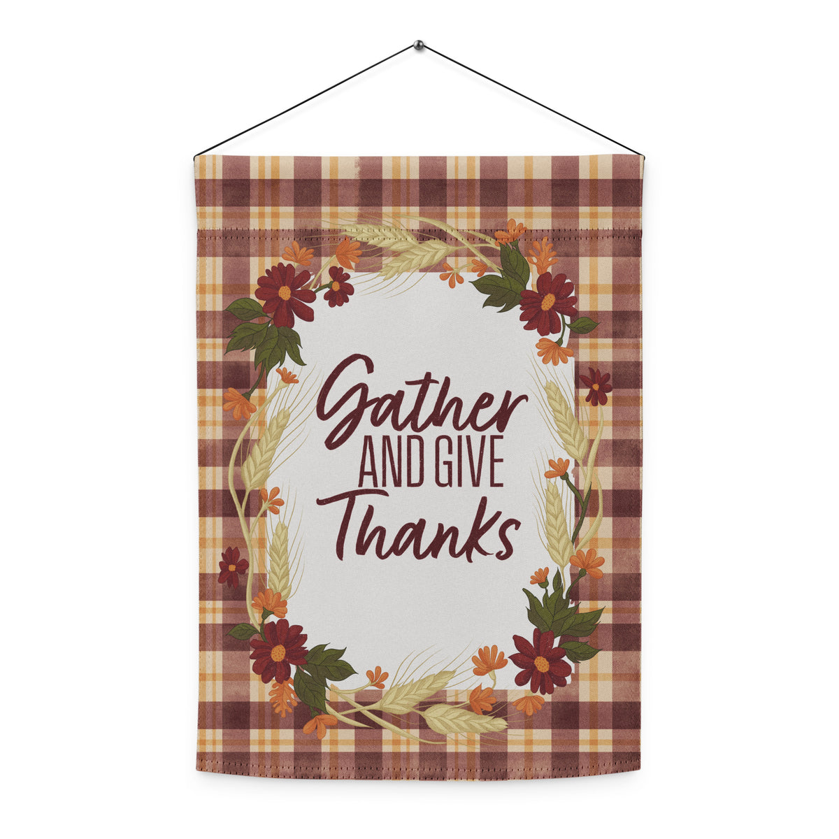 Gather & Give Thanks Garden Flag