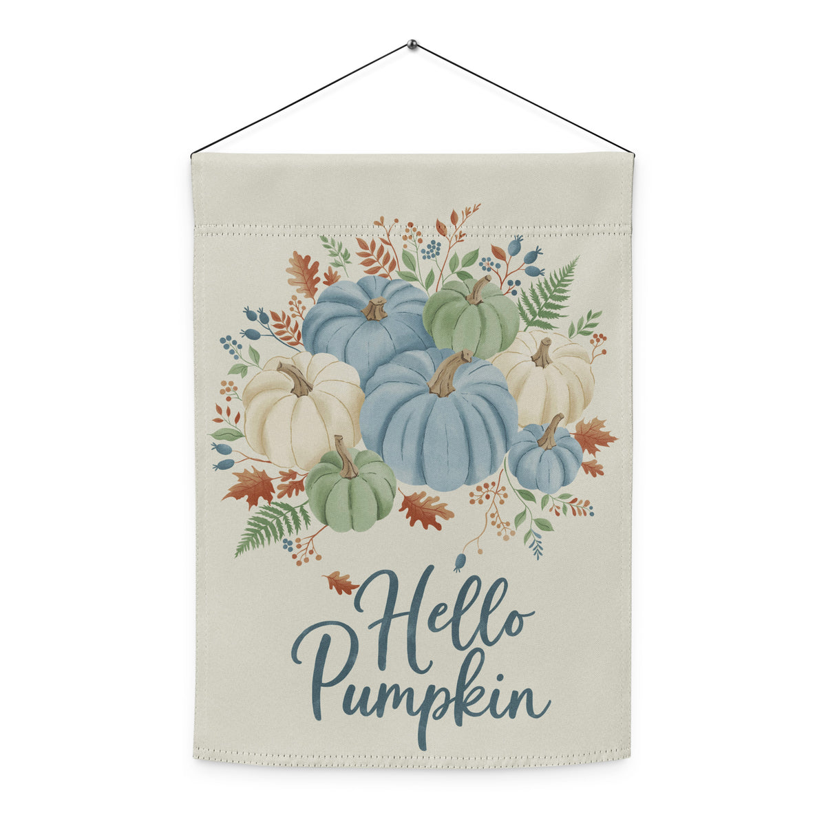 Hello Pumpkin Garden flag