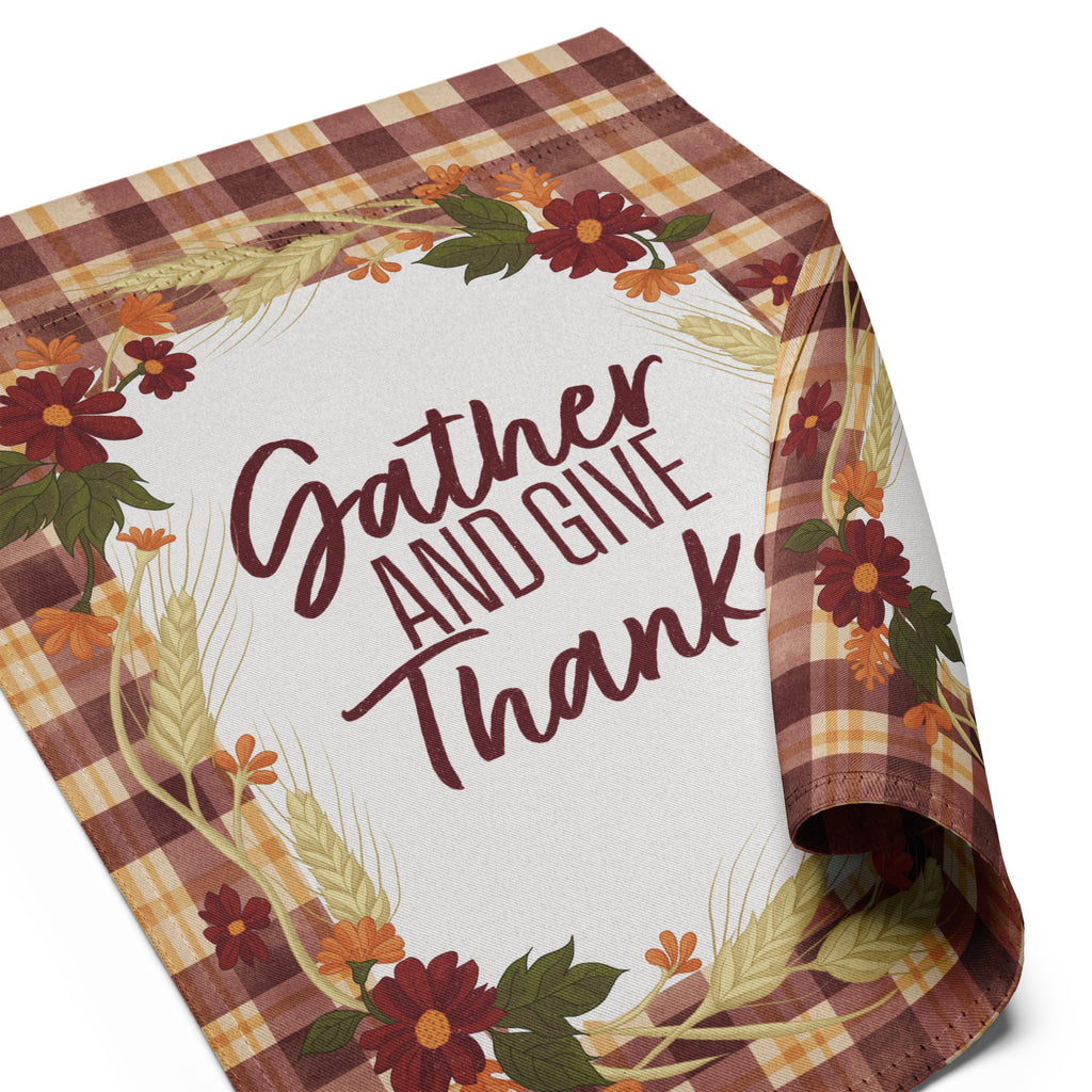 Gather & Give Thanks Garden Flag