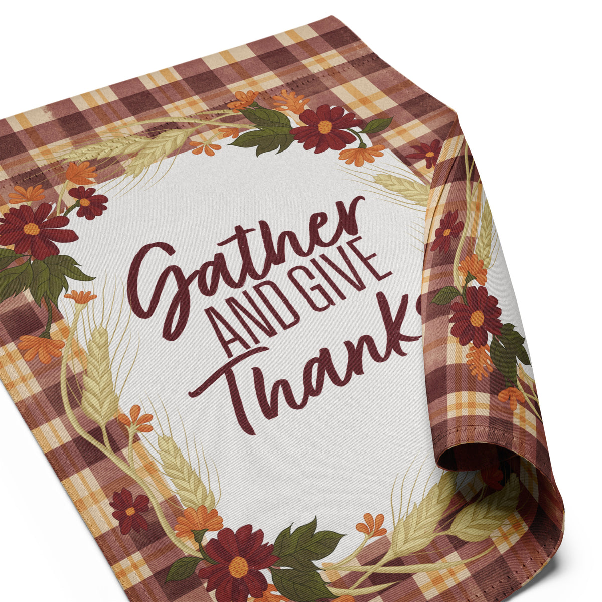 Gather & Give Thanks Garden Flag