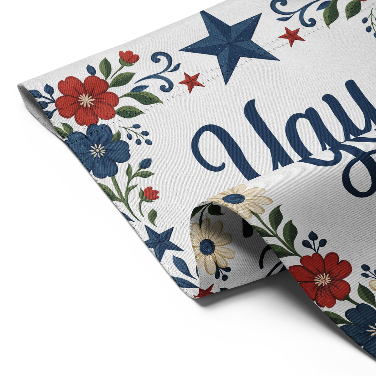 Red, White & Bloom Welcome Garden Flag