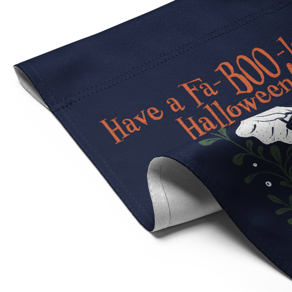Fa-BOO-lous Halloween Garden Flag — Gardening Ghosts & Black Cat